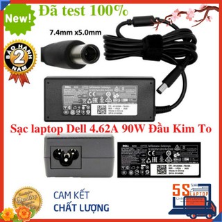 [CAO CẤP BH 2 NĂM 1 ĐỔI 1]Sạc laptop Dell 4.62A 90W Đầu Kim To Dùng cho đa số các Model Latitude,Vostro...