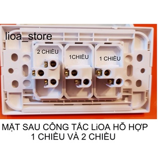 CÔNG TẮC 1 CHIỀU- 2 CHIỀU LiOA VỚI MẶT MODULE CONCEPT.