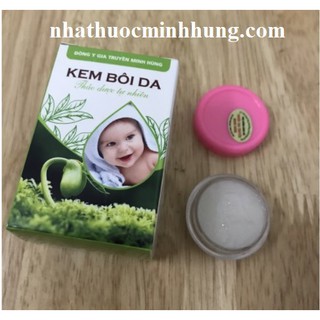 Kem bôi Minh Hùng chính hãng chăm sóc da bé an toàn và thân thiện nhất: hết chàm sữa, rôm sảy, hăm sau 3-5 ngày