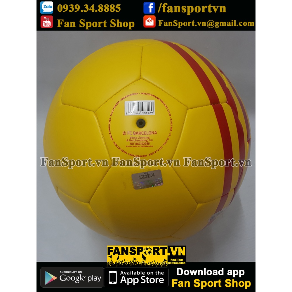 Trái bóng Ball Barcelona 2019 2020 2021 four shirt yellow official size 5