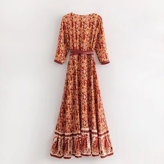 Đầm tole vạt chéo boho siêu hot