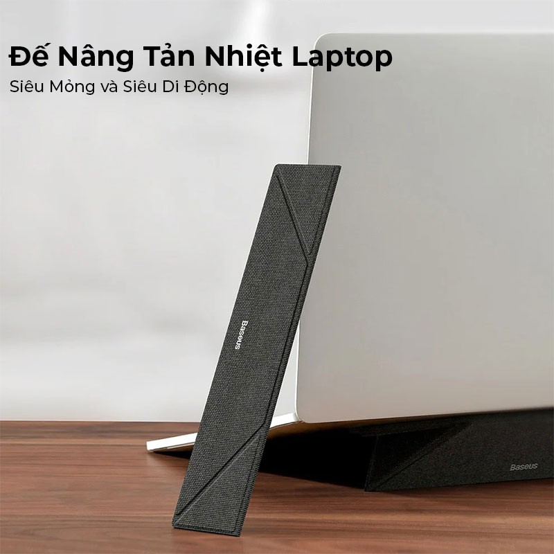 Đế Nâng Macbook Tản Nhiệt Baseus Ultra Thin Laptop Stand Siêu Mỏng, Nhẹ, Gấp Gọn Dể Dùng Cho Máy Từ 11,6 inch - 16 inch