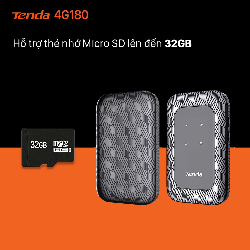 Tenda Bộ phát Wifi di động 4G LTE 4G180 - Hãng phân phối chính thức