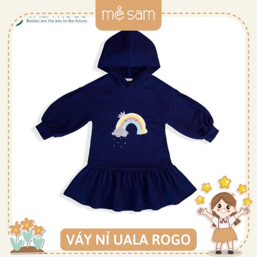 Váy nỉ Uala rogo cho bé có mũ  UR 3833
