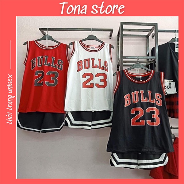 Áo bóng rổ BULLS 23 dưới 68kg tonastore - Chất lưới