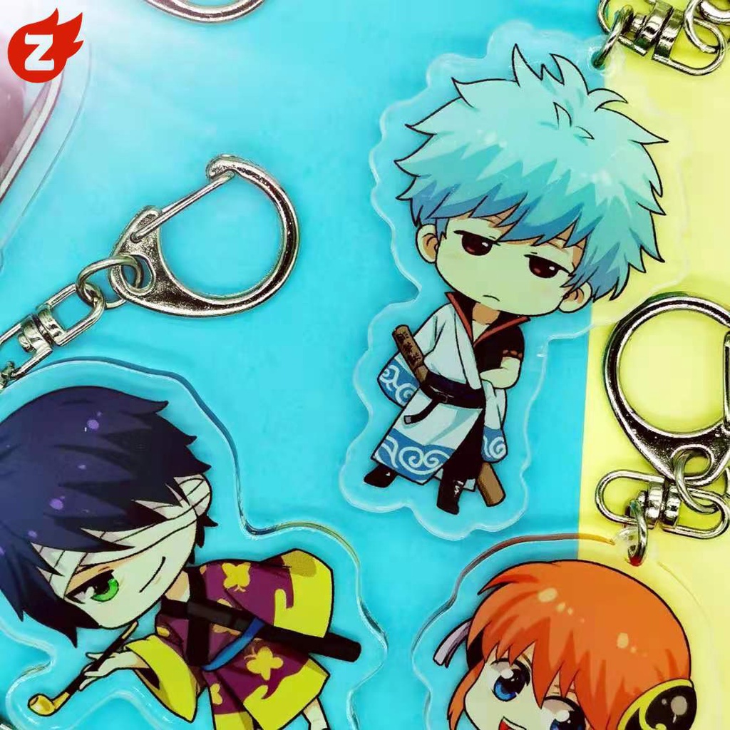 ✨1 Móc Khóa Bằng Acrylic Trong Suốt Hình Gintama