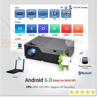 Máy chiếu phim Mini Full HD hệ điều hành Android chiếu ban ngày kiêm dạy học