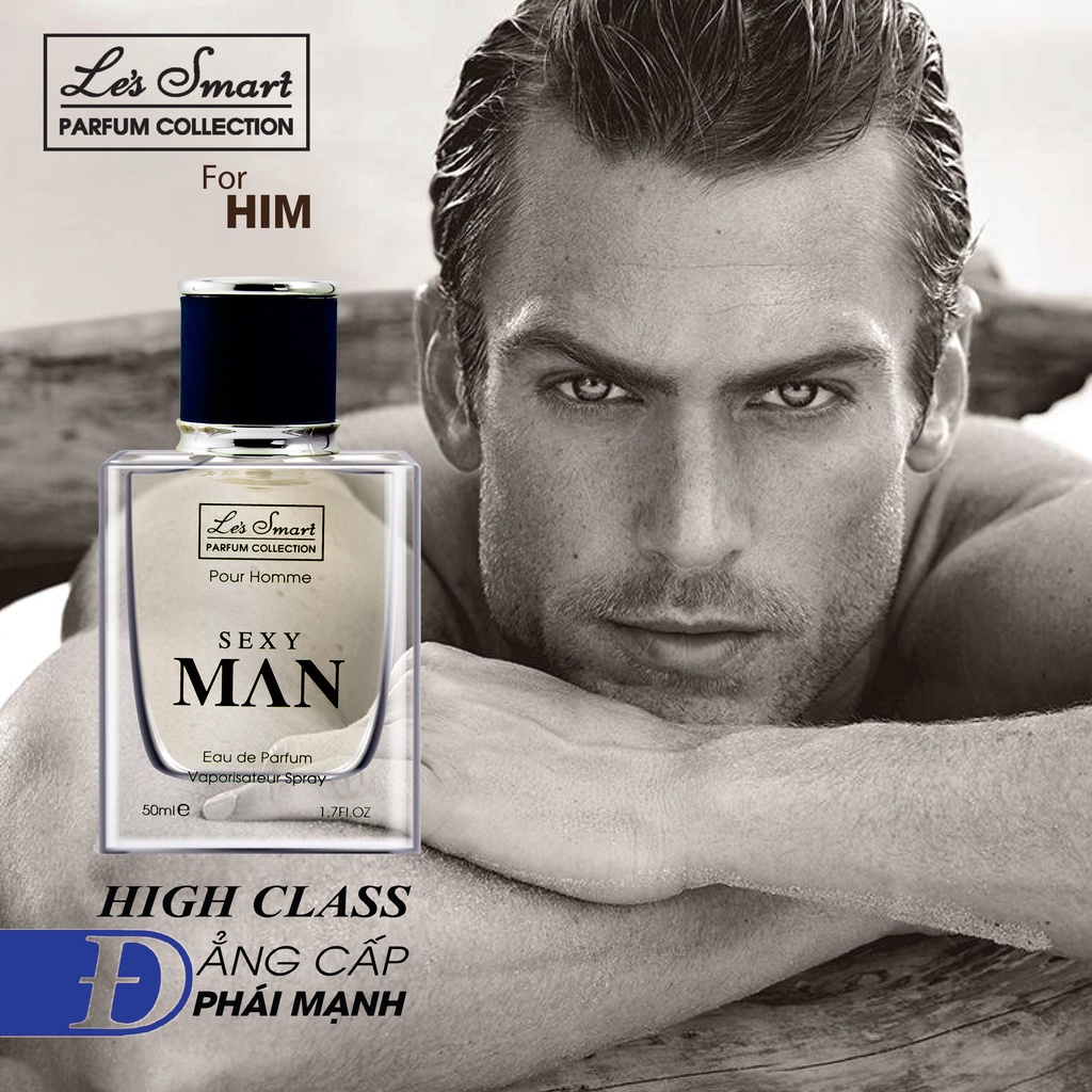 🎁 Bộ quà Nước hoa nam chính hãng thơm lâu Tinh dầu nước hoa lịch lãm nam- Nồng độ EDP 50ml - S.e.x.y Man Nuochoaquocte