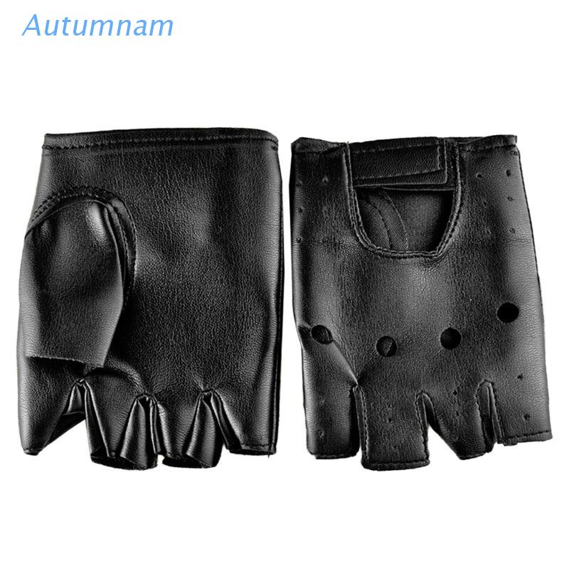 Găng tay da hở ngón phong cách punk cá tính thời trang cho nam và nữ