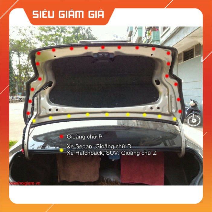 Gioăng Cao Su chữ P,D,Z,B Chống bụi chống ồn cho xe hơi Hàng Cao Cấp