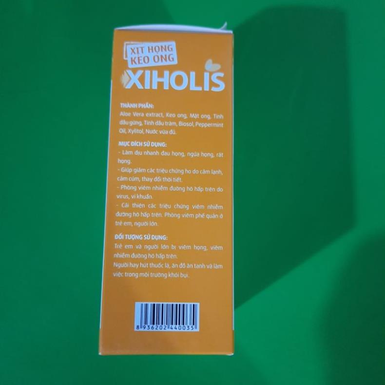 Xịt Họng Keo Ong Xiholis Giảm Ho ,Đau Ngứa Rát Họng Chai 25ml