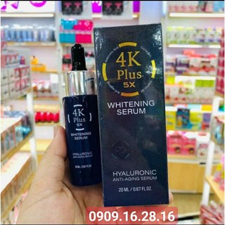 [HIỆU QUẢ 100%] SERUM 4K PLUS Thái Lan trắng da, ngăn ngừa mụn, chống lão hóa, se khit lỗ chân lông