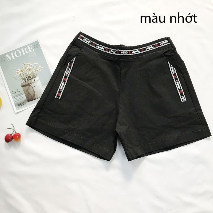 Quần đùi nữ kaki thun freesize từ 40kg-45kg - QU36