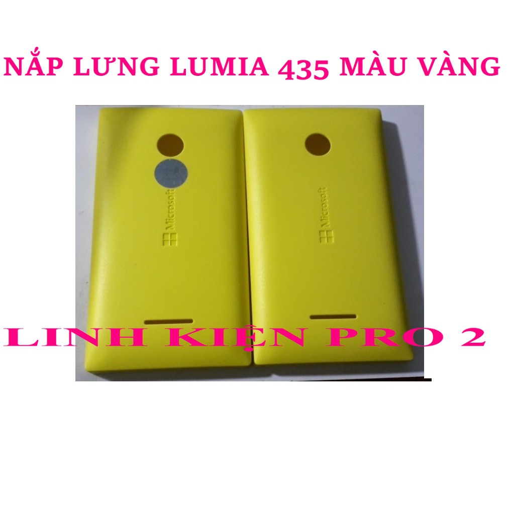 NẮP LƯNG LUMIA 435 MÀU VÀNG