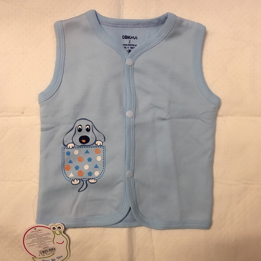 Dokma - Áo gile 2 lớp cho bé từ 0-9m