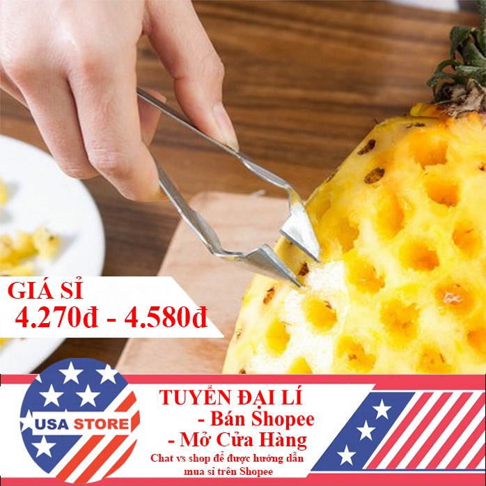 Dụng Cụ Khều - Gắp Lấy Mắt Dứa - Kẹp Cắt Mắt Thơm Nhanh Gọn Bằng Thép Loại 1