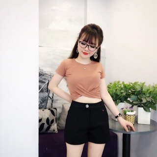 Áo thun xoắn bụng loại 1