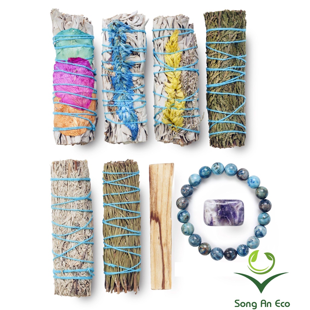 Xô thơm trắng white sage các loại giá siêu tốt - Xông nhà khử khuẩn - Thanh tẩy năng lượng!