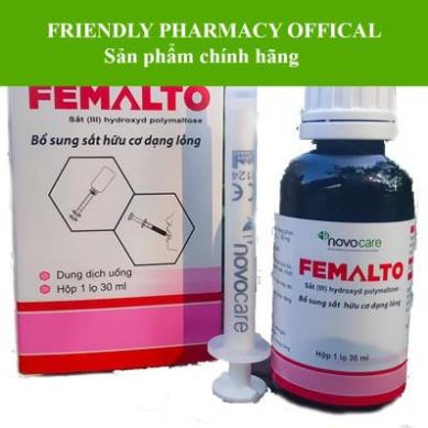 Sắt nước Femalto – Hỗ trợ bổ sung sắt hữu cơ cho bà bầu, người thiếu máu (lọ 30ml)