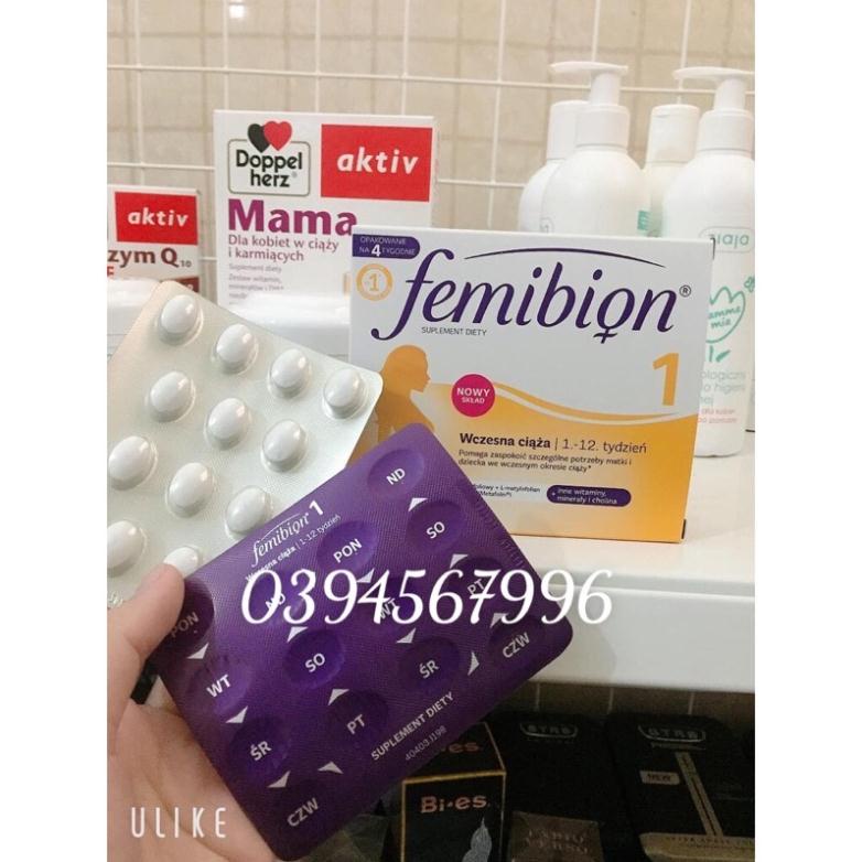 ☂Vitamin bầu FEMIBION số 0,1,2,3 đủ bill, chính hãng