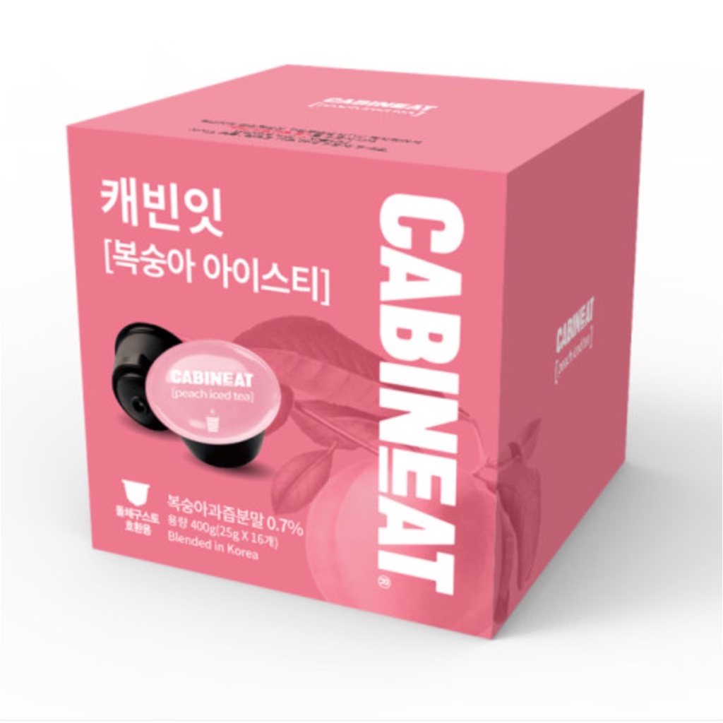 CABINEAT Dolce Gusto Tương thích với viên nang Trà đào đá 16 gói Home Cafe Trà đào đá / Seoul, Hàn Quốc