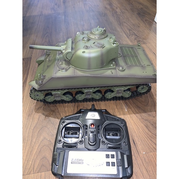 Xe tăng điều khiển Henlong 1:16 USA M4A3 7.0 Nhả Khói Băn Đan Âm Thanh Như Thật
