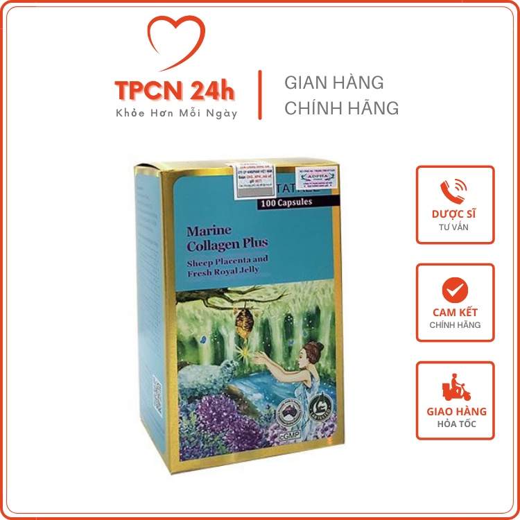 Marine Collagen Plus Vitatree - Cho làn da mịn màng, tóc chắc khỏe