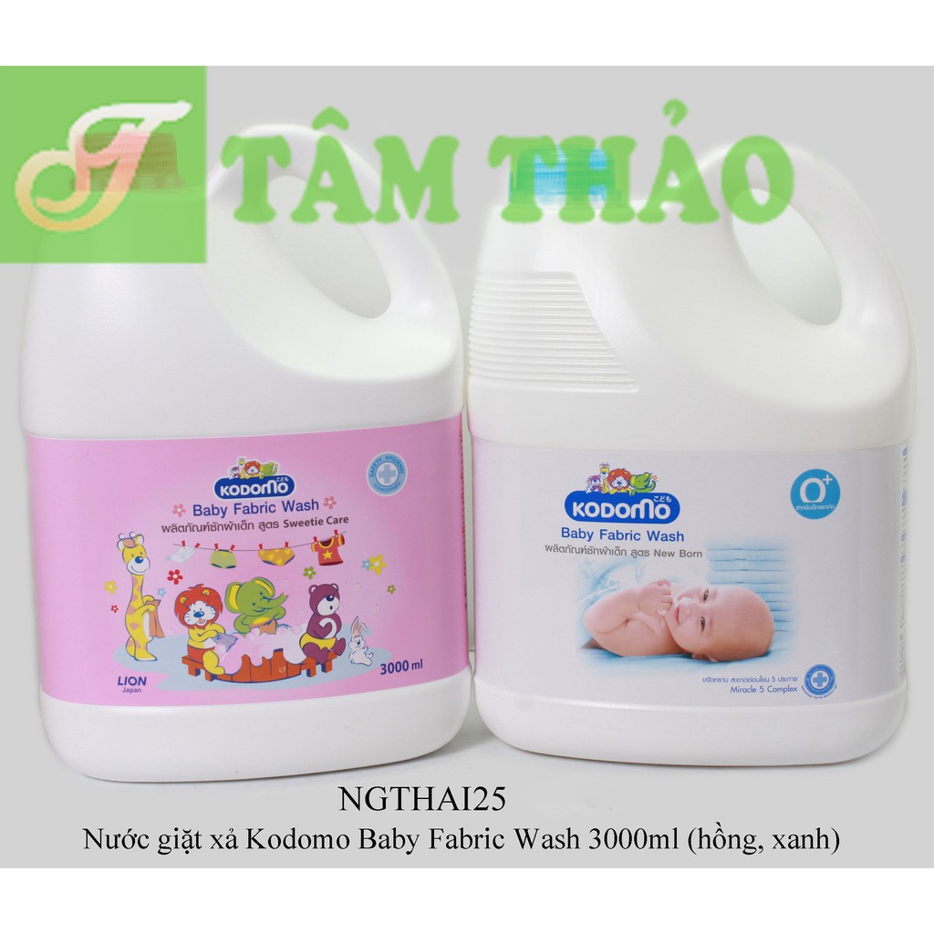 Nước giặt xả Thái Lan Kodomo Baby Fabric Wash 3000ml 8850002806153, 8850002003217