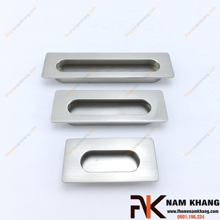Tay nắm âm tủ màu xám NK145-X (Màu Bạc)