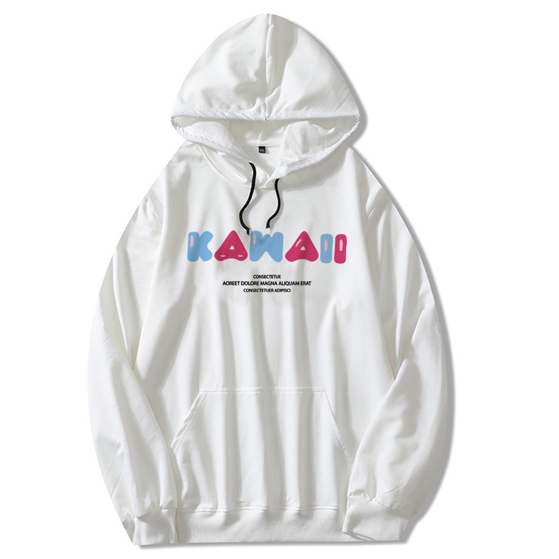 Áo thu đông dài tay THỎ KAWAI nam nữ unisex 2 màu đen trắng(N246)