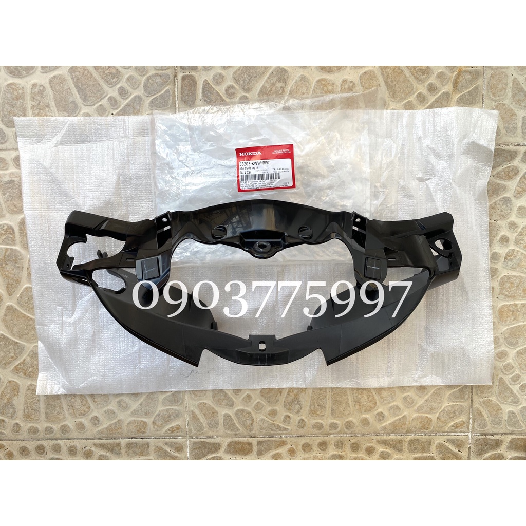Nắp trước tay lái WAVE S110 , Ốp đầu miếng dưới WAVE S110 đen nhám , Đầu nhám WAVE S110