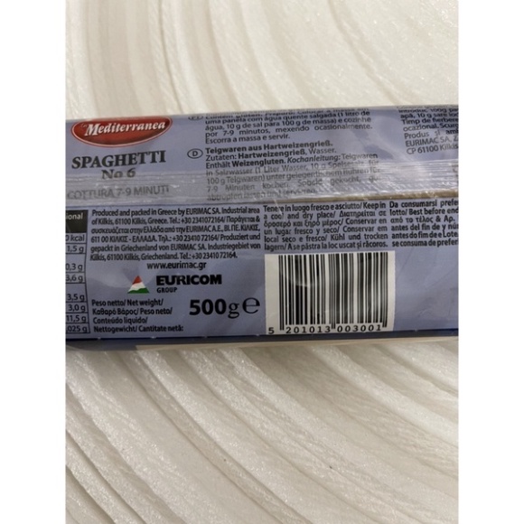 Mỳ spaghetti 500g - mỳ sợi Ý