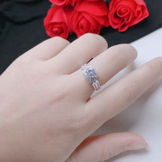 Nhẫn bạc ý cao cấp xi kim đá trắng