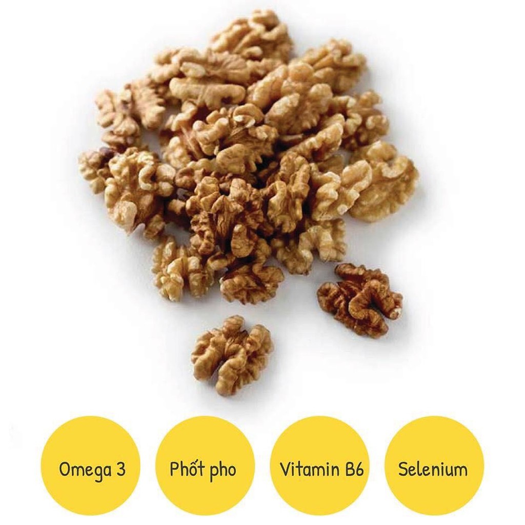 Hạt Óc Chó Mỹ [Bịch 500g] RẤT TỐT CHO THAI PHỤ VÀ PHÁT TRIỂN TRÍ NÃO
