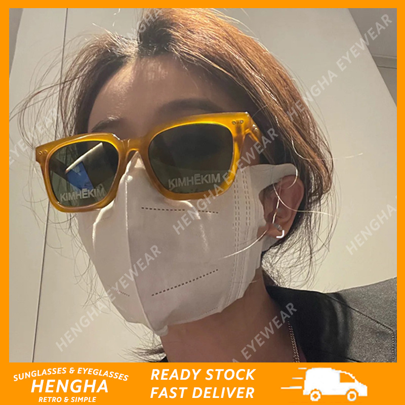 Kính Mát Gọng Vuông Màu Kẹo Ngọt Phong Cách Hàn Quốc Cho Phụ Nữ