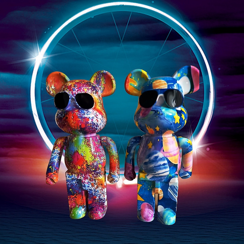 Loa Bluetooth Gấu Bearbrick Nghe Nhạc cực hay, Loa bluetooth Gấu Mini B5 Màu Sắc Mẫu 2022