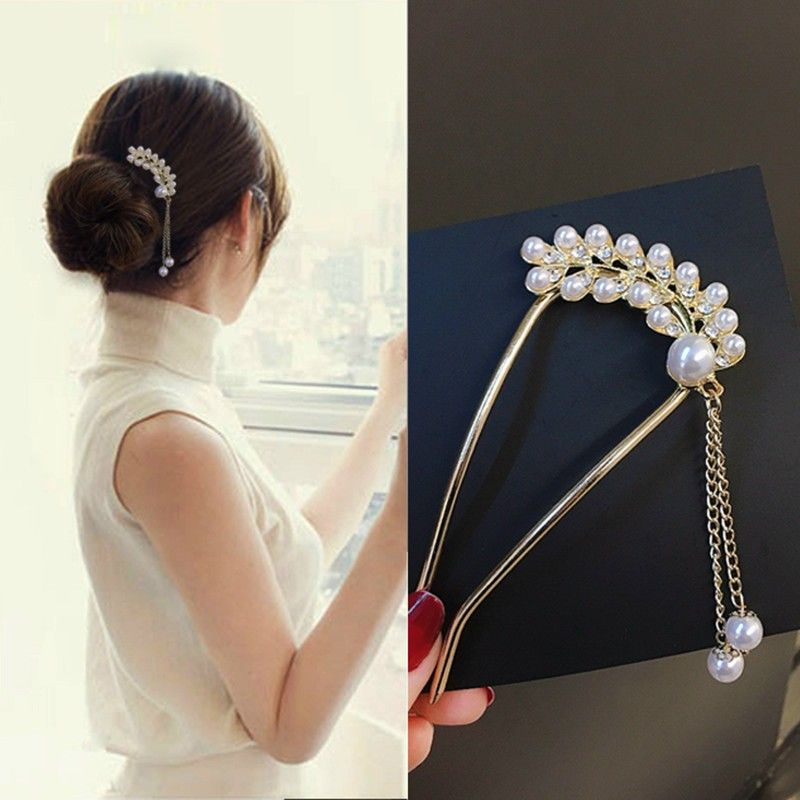 PHỤ KIỆN TRÂM CÀI TÓC NGỌC TRAI NHÂN TẠO,XU HƯỚNG THỜI TRANG HÀN QUỐC