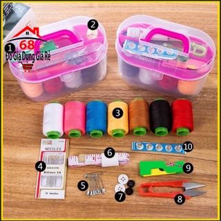 Kim chỉ khâu vá quần áo hộp 55 món dùng trong gia đình tiện ích