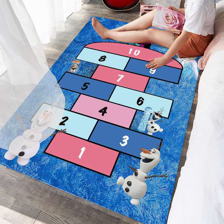 Thảm Nhung Kẻ Ô Vuông Kỹ Thuật Số Nhảy Múa Sớm Cho Bé Mẫu Giáo