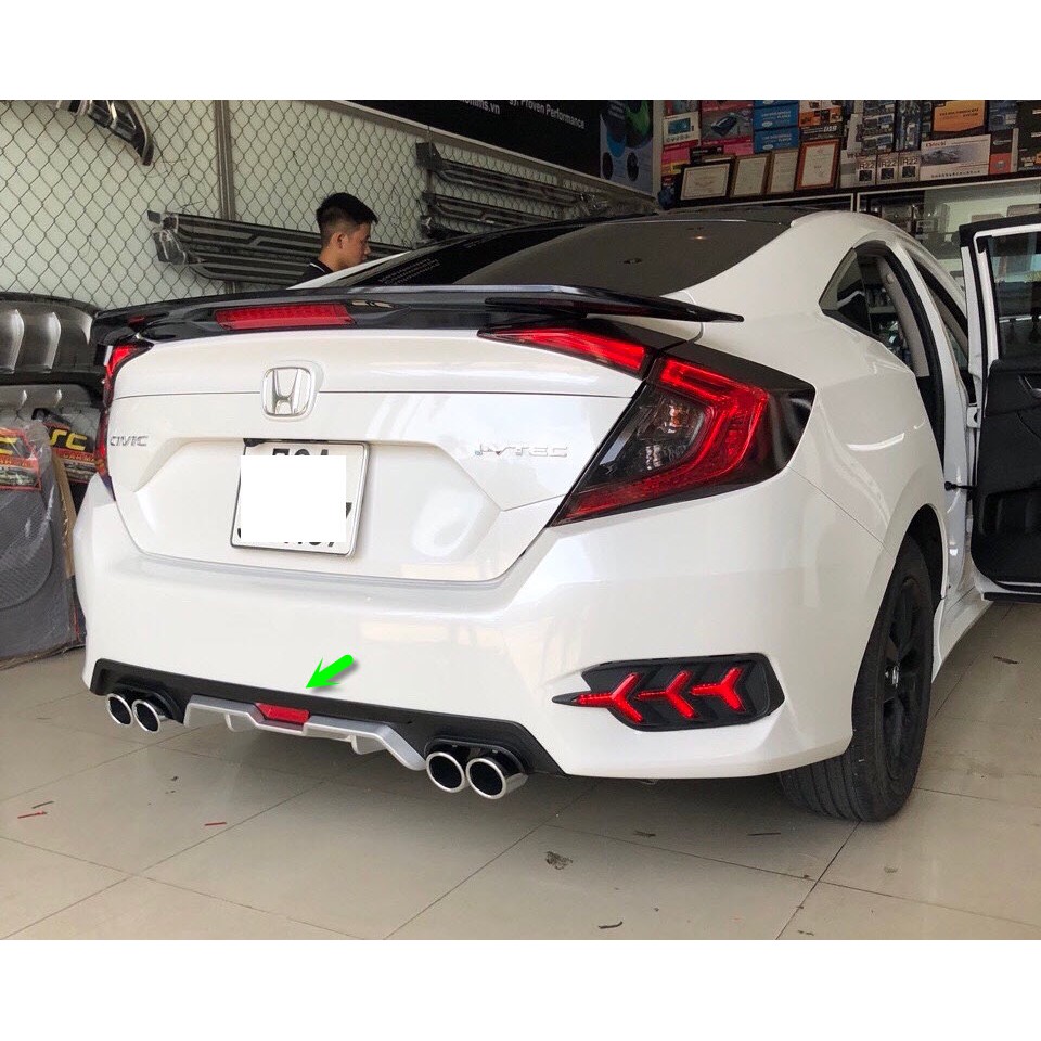 Líp chia pô thể thao Honda Civic 2017, 2018, 2019, 2020, 2021