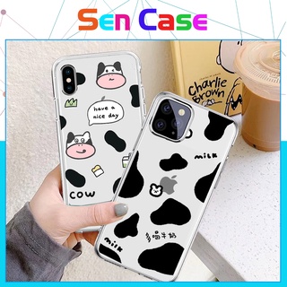 Ốp lưng iphone chất liệu silicon mềm cao cấp in hình bò sữa cute - ốp lưng iphone silicon chống sock in hình