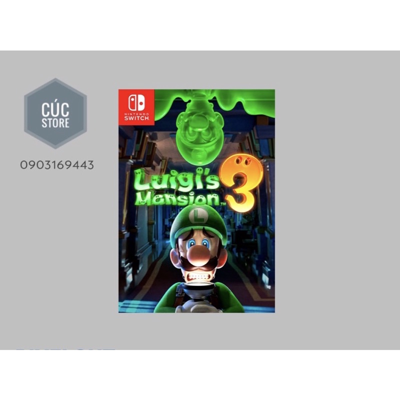 Đĩa chơi game SWITCH: Luigi’s Mansion 3