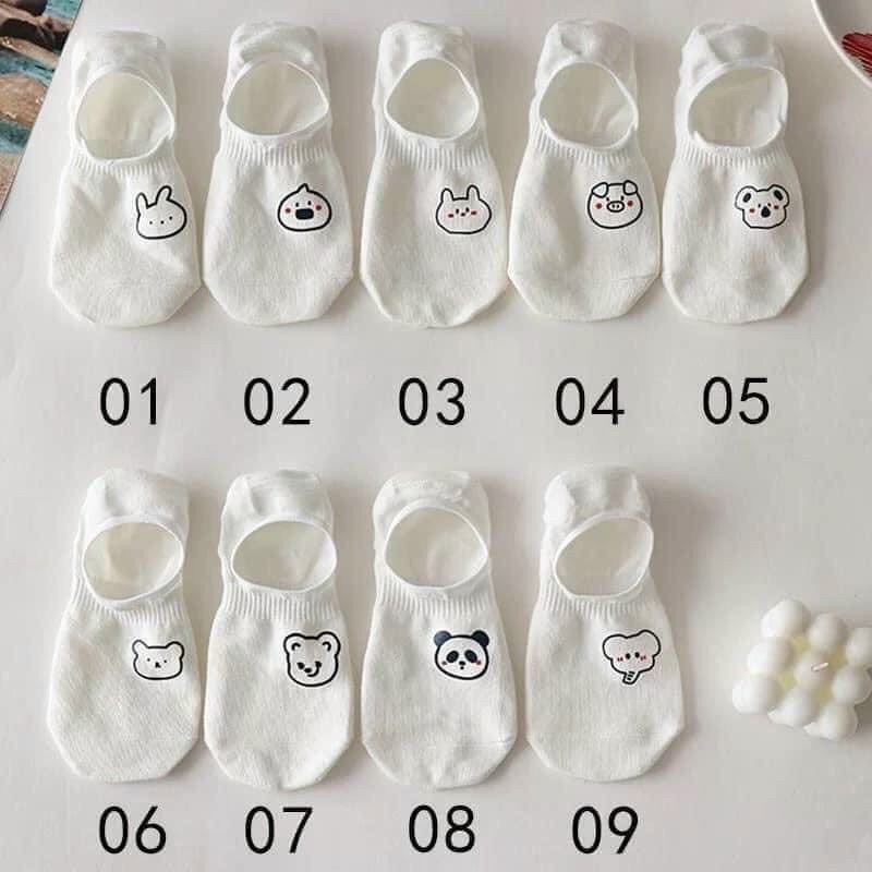 [SIÊU RẺ] SÉT 9 ĐÔI TẤT LƯỜI HÌNH GẤU CHO NỮ