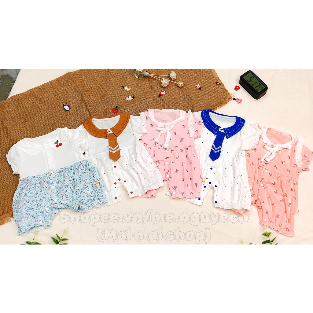 Body đùi chất cotton mềm mát cho bé 3-14kg -Bộ liền thân cho bé