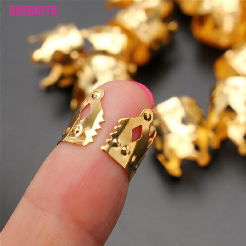 Bộ 20 Hạt Xỏ Dreadlock Màu Vàng / Bạc Tùy Chỉnh Tiện Dụng