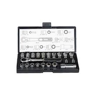1/4 và 3/8" Bộ tuýp 21 chi tiết Makita B-65604