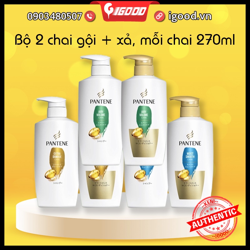 IGOOD - Bộ dầu gội xả Pantene set 2 Nhật Bản