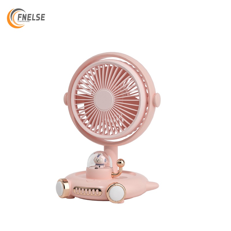 Quạt sạc USB Fnelse hai trong một hình thú cưng dễ thương