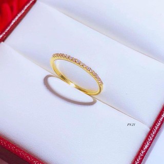 Nhẫn đính đá cao cấp, có giấy của tiệm vàng