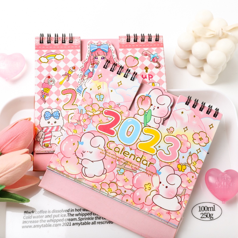 Lịch Để Bàn Năm 2023 Họa Tiết Hoạt Hình Dễ Thương Bắt Mắt
